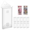 10 Pack Plastic Folding Protector Cases for Trading Card Booster Pack (Length: 13.7cm(5.4 in)) view 1