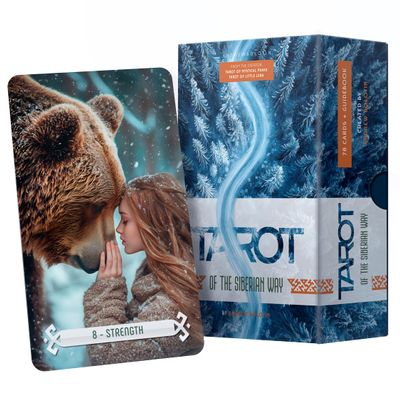 ANDREWBOLOTIN Tarot of the Siberian Way Tarot Cards for Beginners and Experts Gift Deck with Guide Book Oracle Cards Deck for Divination Gift Taro Spiritual Growth, Self-Discovery