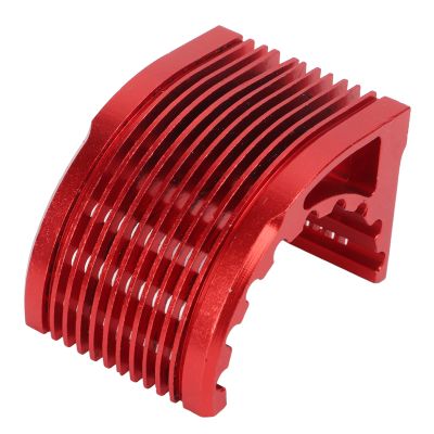 Domary Aluminum Alloy Motor Heatsink 42mm, Brushless Electric Engine Heat Sink, Lightweight and Efficient, for 4274 1515 1512 Motors, Easy Installation, Suitable for RC Cars (Red)