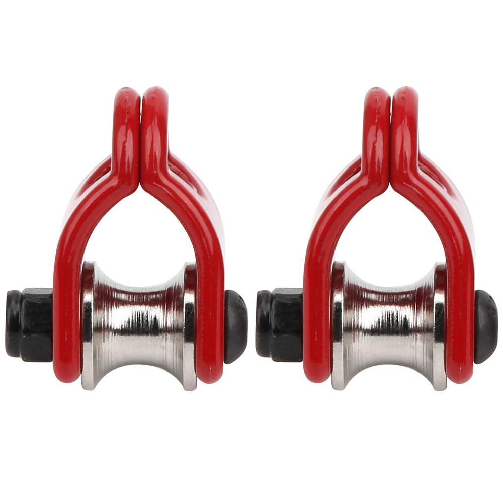2pcs RC Model Simulated Lifting Pulley Steel Wire Rope Fit for HSP for REDCAT Crawler Car (Type A)