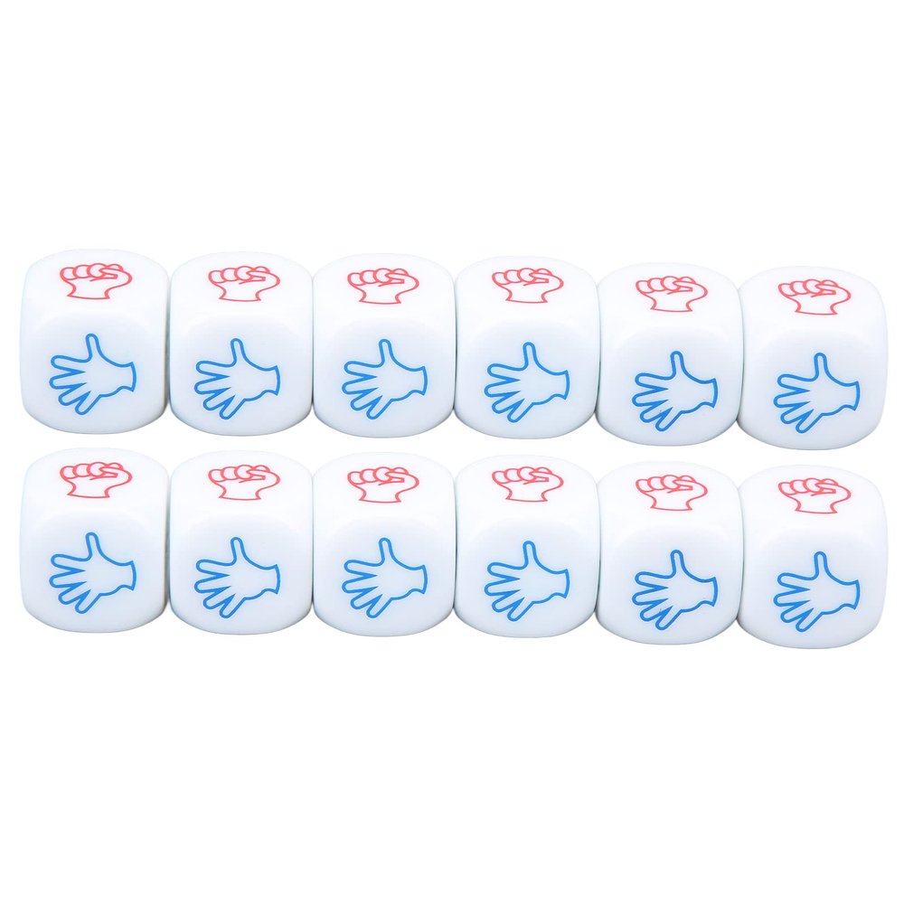 20mm White Game Dice Set Exquisite Portable 6 Side Dice Set Party Entertainment