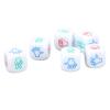 20mm White Game Dice Set Exquisite Portable 6 Side Dice Set Party Entertainment view 2