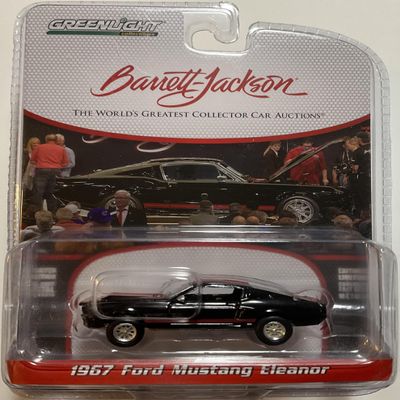 1967 Ford Mustang Eleanor (Lot #1297.1) - Barrett Jackson Series - Greenlight 1/64 Scale Model