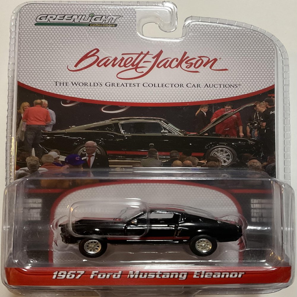 1967 Ford Mustang Eleanor (Lot #1297.1) - Barrett Jackson Series - Greenlight 1/64 Scale Model