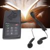 Asixxsix Bible Audio Player, Handheld Solar Powered Audio Bible Player with 8GB Capacity, Portable Electronic Bible Reader with Earphones Lanyard for Seniors, Kids (Hindi) view 3