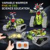 5 in 1 STEM Robot Building Kit, APP & Remote Control Interstellar Building Robot, DIY Robotics Building Toys/RC Car/Tank with Light, Space Building Toy Gifts for Boys Girls Kids 8-16 Science Learning view 2