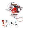 1/6 V8 Engine Model, 3D Printed Simulated Electric Mechanical DIY Assembly Internal Combustion Engine Kit, Desktop Vintage Collectible Ornament Educational Experiment view 1