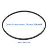Be In Your Mind 2Pcs Toothed Belt Remote Control Vehicle Timing Band Saw Belt for RC Car 384mm 4mm 128Z view 4