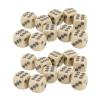 20 Pcs Six Sided Dice 16mm White Pearl Circle Dots Math Games Teaching Set view 4