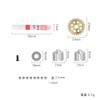 1/18 RC Car Metal Gearbox Differential Diff Assembly Upgrade Parts Compatible with AE86 A86 A86P LD1801 Models view 3