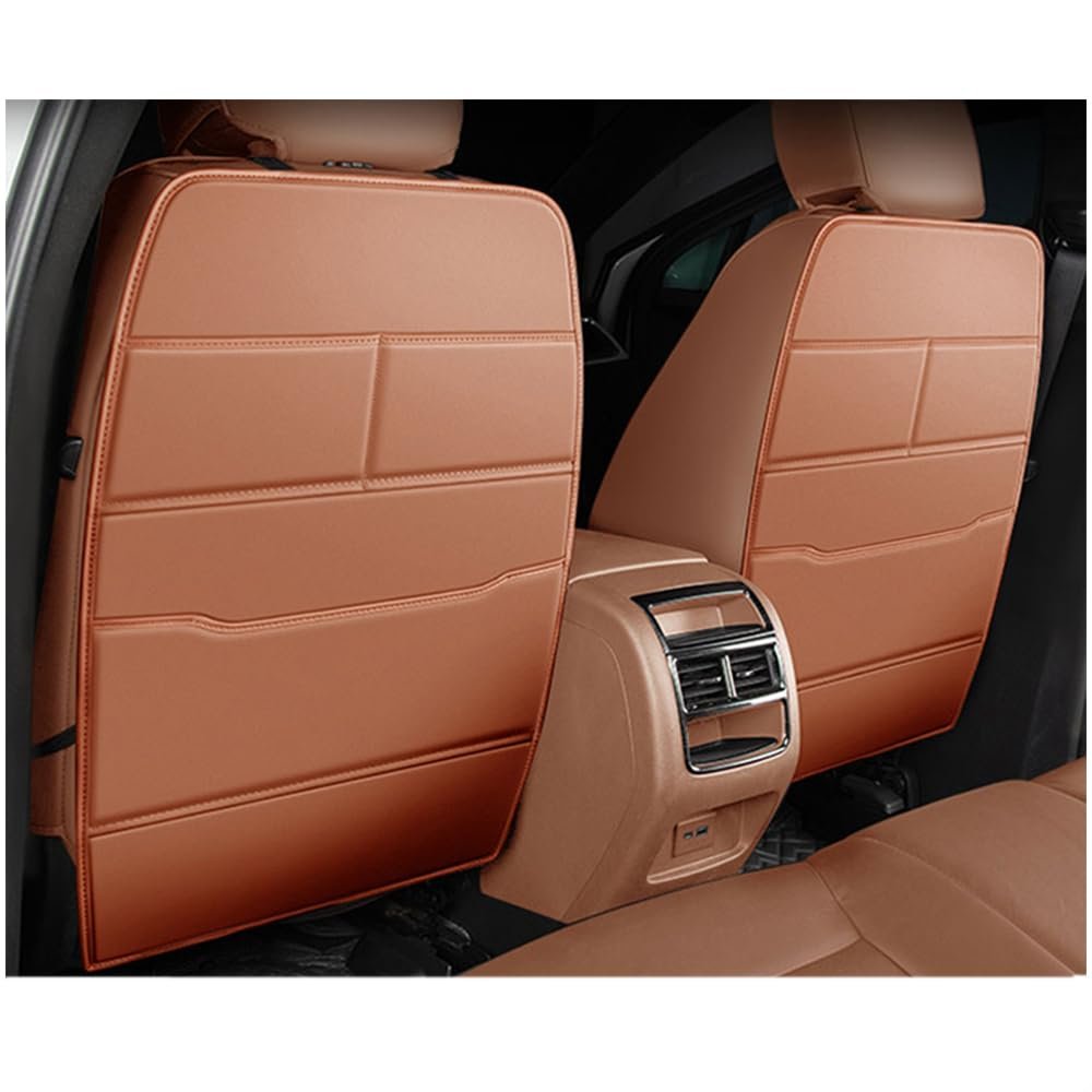 2 Pcs for Corolla Toyota 2020 2021 2022 2023 car seat Kick mat,Seat Pad Rear Cover Protector,Easy to Clean Backrest Protection Car Kick Mat Wear-Resistant,D Brown