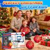 Indoor Basketball Hoop for Kids, Adjustable Height Basketball Hoop Over The Door with LED Light/Scoreboard/3 Balls, Mini Basketball Hoop Valentines Birthday Gifts for Boys Ages 4 5 6 7 8 9 10 11 12+ view 2