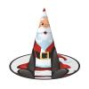 JEKYDOSD Cute Santa Claus Print Halloween Hat Spooky Party Accessory, Carnivals Masquerade Balls view 1