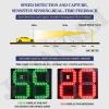 Solar Radar Speed Limit Sign with Full Accessories, Remote Control Adjustable Speed Limit Sign with Radar and Camera, Easy Mount Weatherproof Road Safety Traffic Signs Orange-19.727.5in/50x70cm view 3