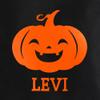 Let's Make Memories Personalized Halloween Trick or Treat Bag for Kids - Reflective Candy Bag for Safety - Personalize with Name - Boy Pumpkin view 2