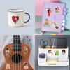 100pcs Bobs Cartoon Burgers Sticker for Adult, Bobs Stickers for Teen Girl, Waterproof Vinyl Sticker for Water Bottle Laptop Phone Party Favors (White) view 3