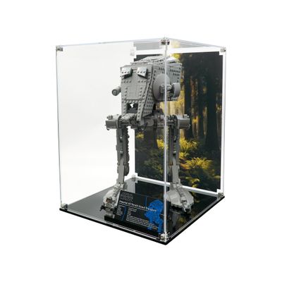 Brickcessories - Acrylic Display Case Compatible with 75417 - AT-ST Walker - Acrylic Dustproof Showcase with Pre-Printed Background - Set Not Included