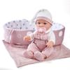 Enjoyin 12" Baby Doll Gift Set with Portable Bassinet Bed, Pink Clothes, Pacifier, Blanket & Pillow  Fun Pretend Play Toys, for Toddler Girls Ages 3+ view 2