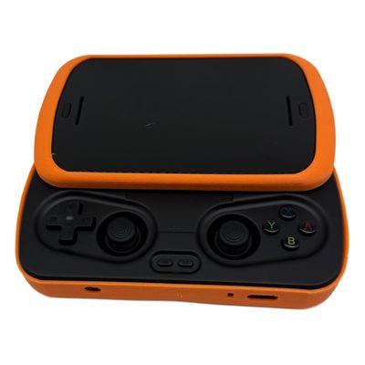 TPU Flexible Latex Protective Shell for ANBERNIC RG Slide Console 3D Printed Cover,Anti-wear Anti-Slip Ensuring All Functions Without Removing (Orange)