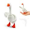 2 Pcs Poseable Goose Wings for 7 Inch Desk Goose Tabletop Goose Accessory Mini Porch Goose Costume Magnetic Goose Statue Key Holder Clothes for Table Decor (2) view 1