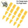 Brand Name Finger and Triangle Leverless Inserts Protector for Corghi Hunter Tire Changer, 20pcs Nylon Rim Protection Inserts for Tire Changing Machine Tools view 3