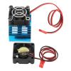 Hobbyfans Motor Heatsink and Cooling Fan Aluminium Alloy and Plastic Motor Heatsink Set for F540 550 3650 3660 Motor (Blue) view 1