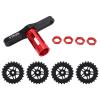 1/8 RC Truck Wheels 4pcs High Grip Rubber Tires Lightweight Portable RC Car Accessories for HPI Off Road Vehicle view 1