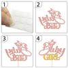 12 Pcs Butterfly Baby Girl Centerpiece Stick,Butterfly Baby Shower Party Table Centerpieces,Girl Birthday Gender Reveal Party Supplies Rose Gold view 4