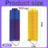 2pc Pain Stim Fidget Roller for Adults Office Desk, New Updated Click Button, Spinner, Spikey Fidget Toys Little Ouchies Multi Play Fidget Toy, 3D Printed Spiky (Laser Purple and Gold) view 2