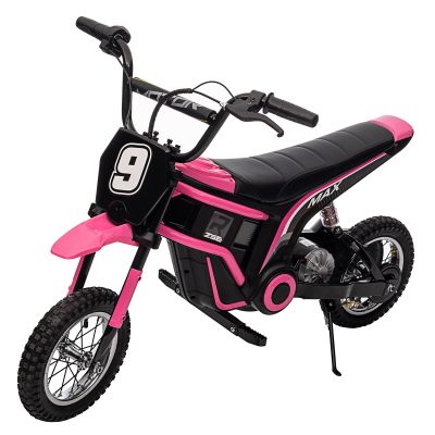 24V Kids Electric Dirt Bike - 350 w Powerful Motorcycle for Boys & Girls, 3 Speed Modes Up to 14.29MPH, Shockproof Suspension, ASTM-Certified Off-Road Motocross Bike Gift for Ages 8-12