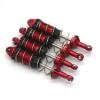 Rc Upgrade Parts For MJX For Hyper Go 1/16 16207 16208 16209 16210 H16BM H16 H16PL Remote Control Car Front And Rear Shock Absorber Metal Upgrade Parts(Red) view 1