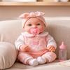 DONTNO Realistic 12" Baby Doll with Pacifier & Bottle, Soft Lifelike Newborn Doll for Toddlers, Pretend Play Toy Gift for Kids 3+ view 3