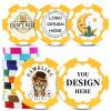 pensode Custom Ceramic Clay Poker Chips Double-Sided Full-Color Personalized Printing Put Image Logo Business Cards for Texas Hold 'em Golf Casino Drink Tokens Pack of 25-1000 (Green) (Yellow) view 1
