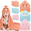 14 PCS Baby Towels, 3 PCS Soft Hooded Baby Towels & 11 PCS Washcloths, Baby Bath Towels for Newborns, Infants & Toddlers, Ultra Absorbent, Cute Baby Towel Gift for Girls view 1