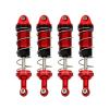 Rc Parts For MJX H16 16207 For WLtoys 144001 144002 124019 124017 For MN128 MN86 MN86KS 4 Pcs Metal Shock Absorber Damper RC Car Parts(Red) view 1