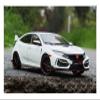 1 18 Diecast for Honda Civic Type R FK8 2020 Full Open Alloy Simulation Racing Car Model Metal Ornaments(Black) view 2