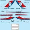 26Decals 72-125 1/72 Dan Air London 727-200 Decal for Aircraft view 2