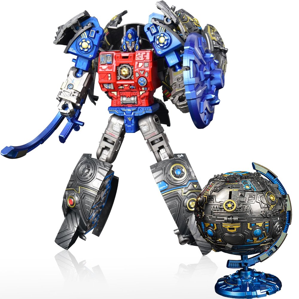 2 in 1 Transforming Toy, New Globe Transform into Robot Toys for Kids Toddler Fun Deformation Robot Action Figure Christmas Birthday Gift Toys for Boys Girls 3-8