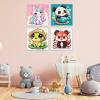 4 Pack Paint by Numbers for Kids with Wooden Framed, Cute Cartoon Unicorn, Panda, Frog, Paint by Number Kits on Canvas for Beginner, Acrylic Oil Painting Kits for Home Decor 8x8 inch, Kawaii Animals view 4