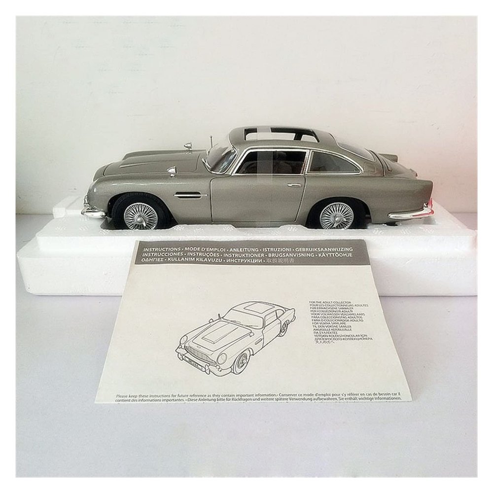 1 18 for Aston Martin 007 DB5 Diecast Alloy Classic Car Model Simulation Vehicle Collectible Souvenir