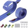 Flex Track Race Cars for Kids, Rubber Have Extra-Long 15.75ft is Customizable Race Track, with 4 Racing Cars and 6 Suction Cups, Flexible Race Track Easy to Store for Outdoor Play (Purple) view 1