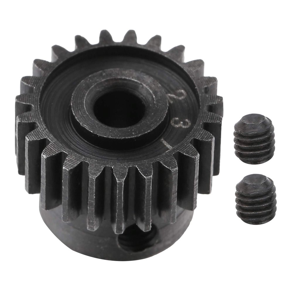 48P Metal Pinion Motor Gear Set 23T Anti Rust High Strength Durable RC Car Accessory for 1/10 1/16 Model RC Cars with M3 Screws