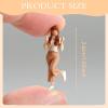 1/64 Scale Miniature Figure Hand Painted Resin Human Model for Park Street Scene Diorama Crafts Mini People Figurine view 4