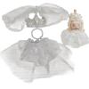 for Labubu Enchanted Bridal Set  Dreamy Wedding Gown with Tiara, Veil & Necklace in Ivory & Noir (Ivory Dream) view 1