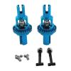 2Pcs Front and Rear Metal Differential Accessory Spare Parts Upgrade for Wltoys 1/28 284161 284010 284131 K989 K969 RC Model Car- Blue view 4