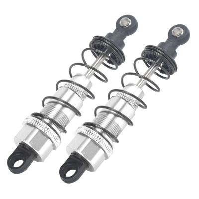 Domary Aluminum Alloy RC, Flexible Spring Dampers, 85mm Length, with High Strength, for SLASH 2WD RC Cars (Silver)