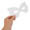 Abaodam 40pcs White Paper Masks: Diy Blank Masquerade Mask - Paintable Half Face Cover for Costume Mardi Gras Halloween Art Projects - Art Craft Supplies view 2