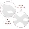 Abaodam 40pcs White Paper Masks: Diy Blank Masquerade Mask - Paintable Half Face Cover for Costume Mardi Gras Halloween Art Projects - Art Craft Supplies view 4