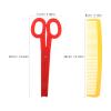 Abaodam Giant Clown Comb and Scissor: Oversized Plastic Scissor and Jumbo Wide Comb for Halloween Carnival Cosplay - Party Prop view 3