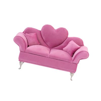 1/6 Scale Sofa Bed Jewelry Box Miniature Furniture for 12inch Dollhouse Accessory, Rose Jewelry Organizer Storage